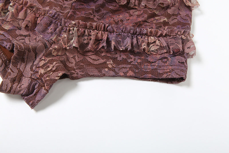 Womens Halter Backless Cutout Romper | noémi