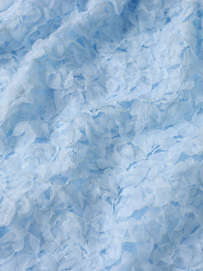 Lace Jacquard Backless Halter Dress | Short A Line Dress | noémi