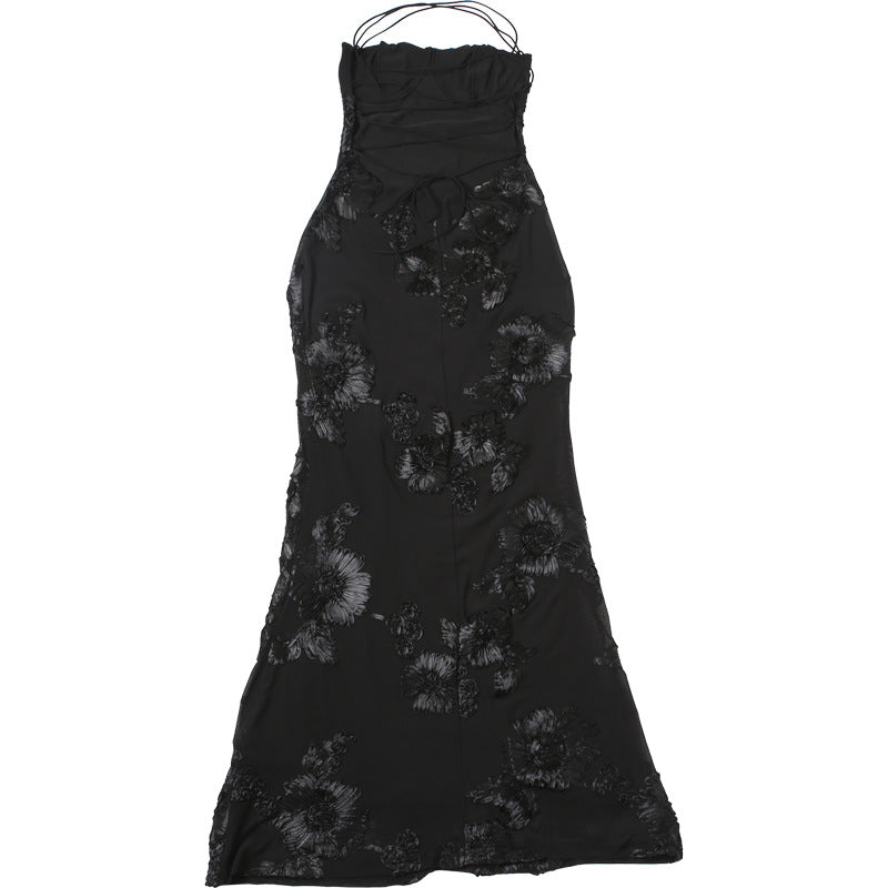 Womens Slim Fit Maxi Dress | Backless Lace Up Slimming | noémi