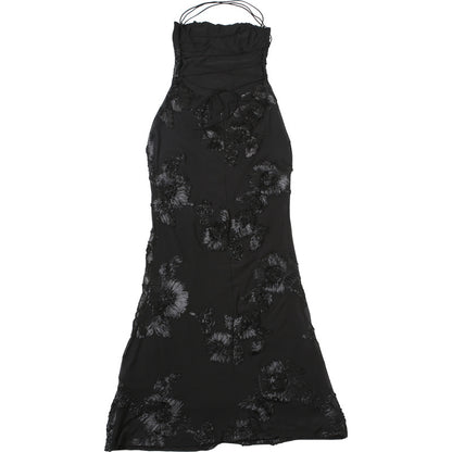 Womens Slim Fit Maxi Dress | Backless Lace Up Slimming | noémi