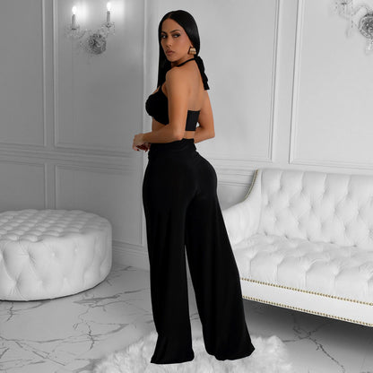 Womens Tube Top Pants Set | Two Piece Matching Outfit | noémi