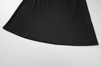 Sleek Halter Dress | Backless, Ribbon Tie & Bold Style | noémi