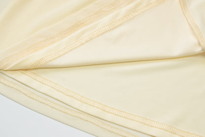 Summer Tube Dress | Slim Fit, Side Slit, Strapless, Solid Color | noémi