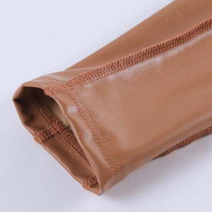 Hipster Ultra Short Leather Coat for Women | noémi