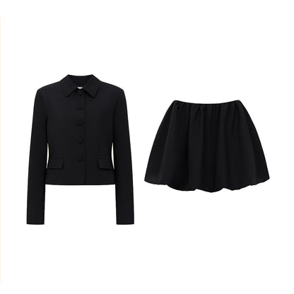 Long Sleeve Blazer and Skirt Set | noémi