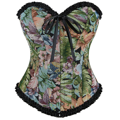 Lace Jacquard Floral Corset Top | Bustier  Push Up | Strapless Tube Top for Women | noémi