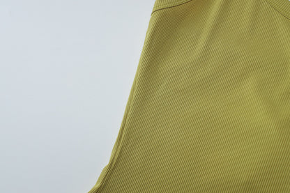 Knitted Halter Tank Top | Slim Fit, Ribbed, Stretchy Summer Vest | noémi