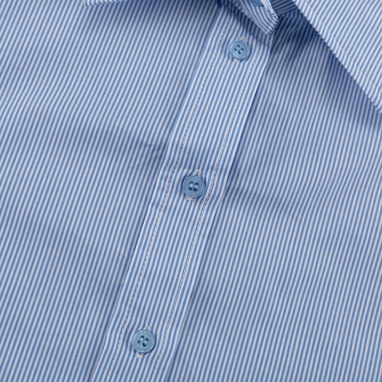 Striped Shirt Set for Women | Loose Collared Cardigan & WidenLeg Trousers | noémi