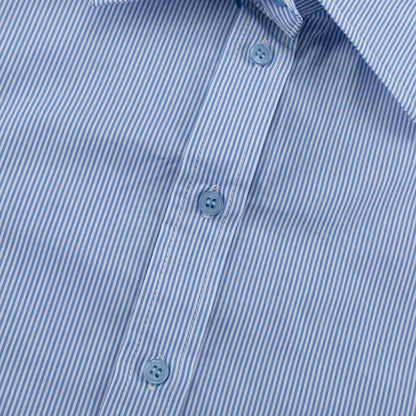 Striped Shirt Set for Women | Loose Collared Cardigan & WidenLeg Trousers | noémi
