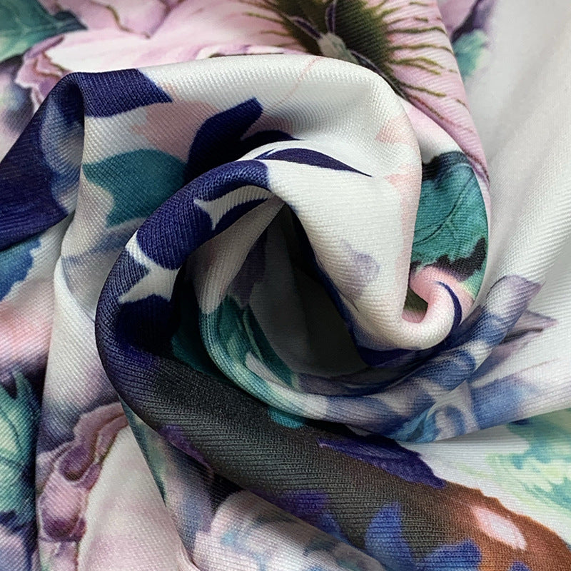 Printed Short Sleeve Tube Top Bodycon Dress | noémi