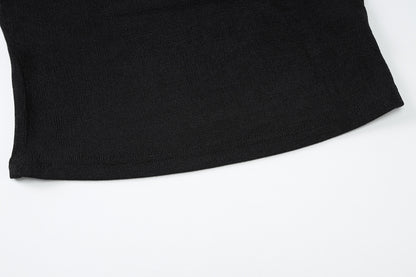 One Shoulder Long Sleeve Top for Women | Slim Fit Cold Shoulder Shirt | noémi