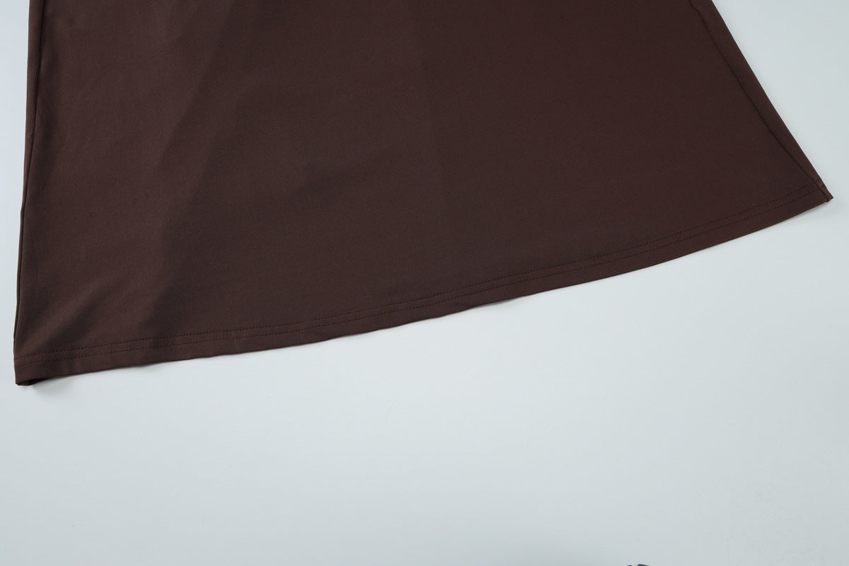 Womens Backless Slim Fit Dress with Side Slit | noémi