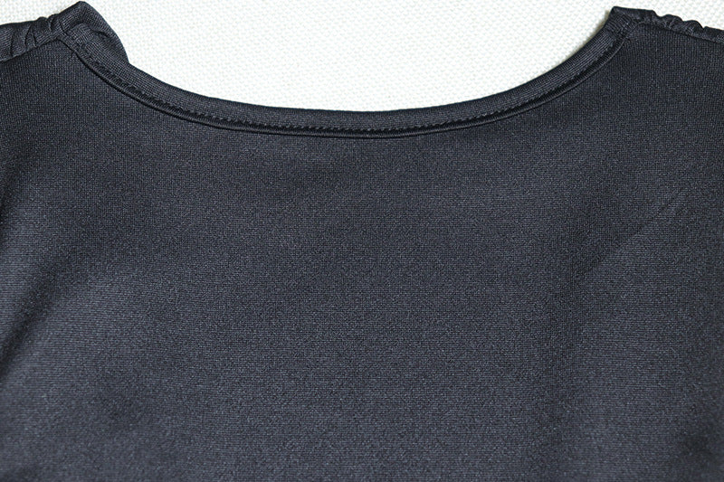 Womens Deep V Sleeveless Asymmetric Sheath Dress | noémi