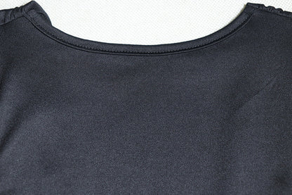 Womens Deep V Sleeveless Asymmetric Sheath Dress | noémi