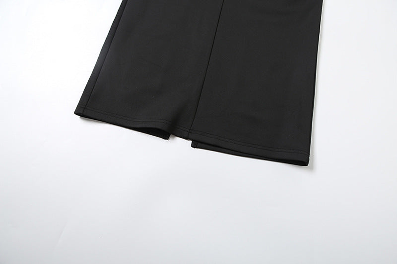 Womens Long Sleeve Dress with Collared Neck Lace Up Waist and Slim Fit | noémi