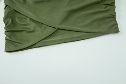 Womens Halter Bodycon Mini Dress | Sleeveless, Ruched Waist, Sheath Fit | noémi