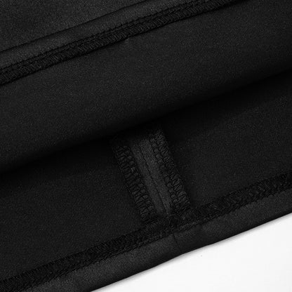 Mesh Patchwork Turtleneck Dress with Cutout Details and Slim Fit | noémi