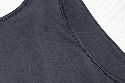 Womens Deep V Sleeveless Asymmetric Sheath Dress | noémi