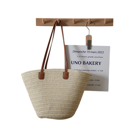 Belt Paper Woven Beige