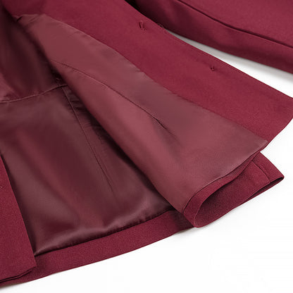 V Neck Blazer Top Long Pants Set | noémi