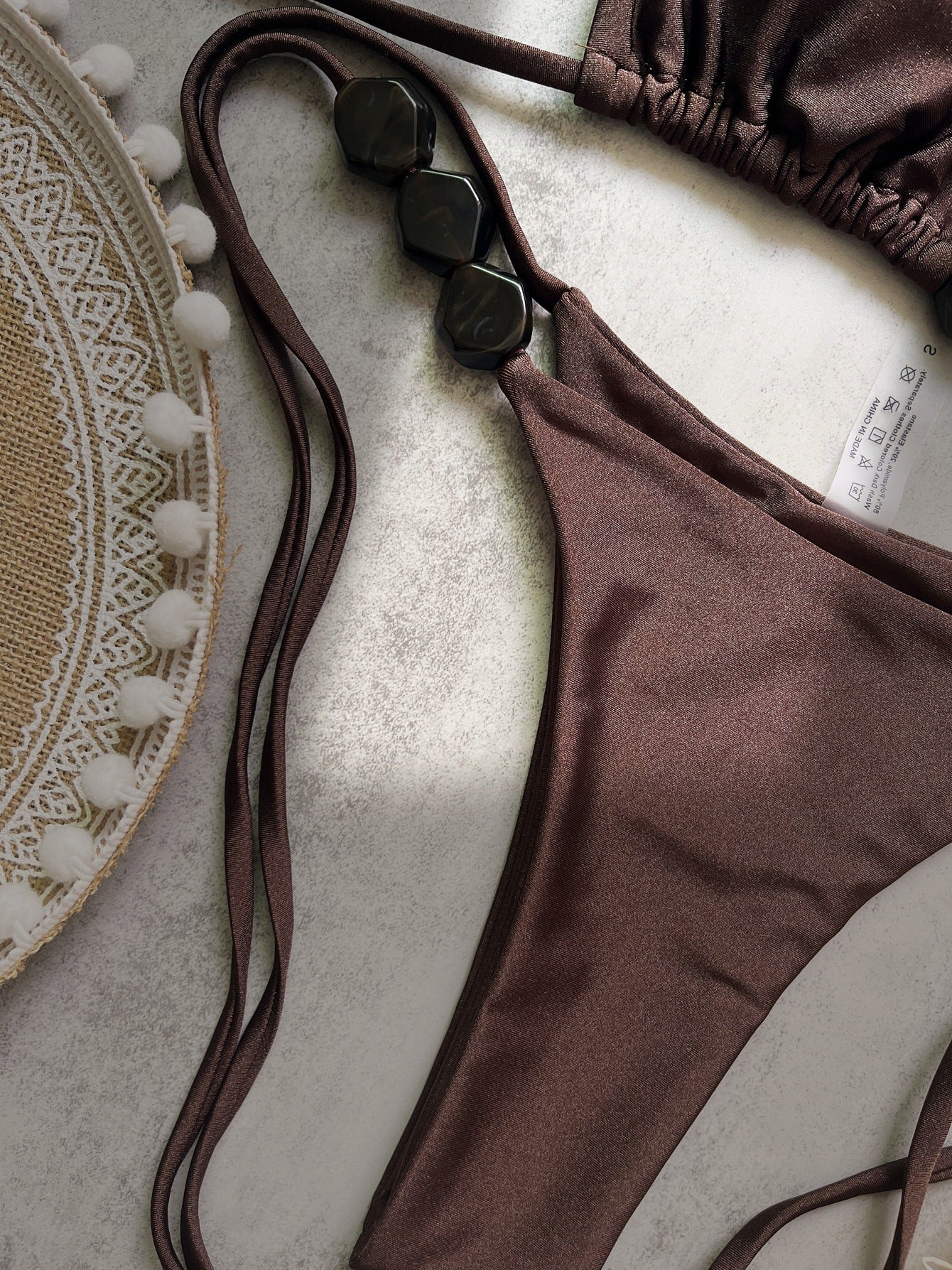 Two Piece Bikini Set with Lacing Detail and Beach Style Design | noémi