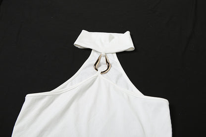 Halter Crop Top | Sleeveless, Slim Fit, Summer Vest Style  | noémi