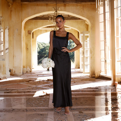 Womens Spaghetti Strap Split Hem Dress | Sleeveless Midi Dress | noémi