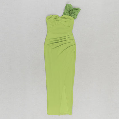 Green One Shoulder Bodycon Dress | noémi