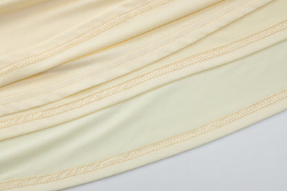 Womens Deep V Halter Pleated Backless Dress | noémi