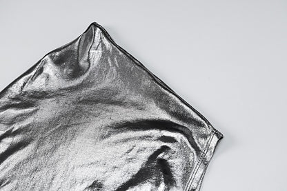 Womens Metallic Sleeveless Sheath Dress | noémi