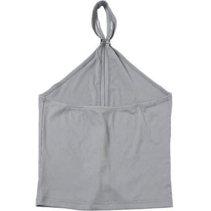 Womens Backless Halter Top | Hollow Out Cutout Slim Fit Vest | noémi