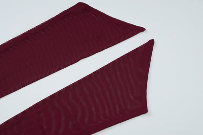 Womens Mesh Maxi Dress with V Neck Halter and Backless Design | noémi