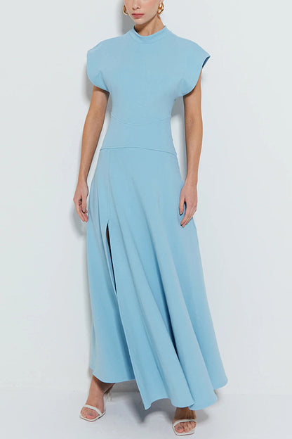 Slim Fit Maxi Dress with Side Slit and Streamlined Silhouette | noémi