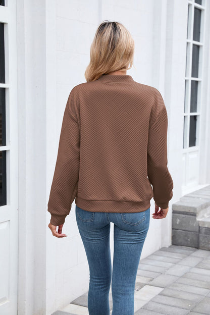 Womens Varsity Jacket | Solid Color Zip Up Sweatshirt | noémi