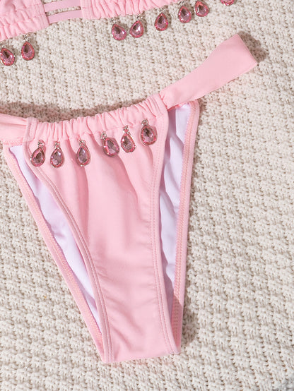 Two Piece Bikini with Belt and Gem Detail for Women | noémi