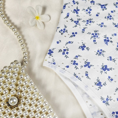 Womens Floral Polka Dot Jumpsuit | noémi