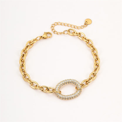 Womens Star & Chain Bracelet | Stainless Steel | noémi
