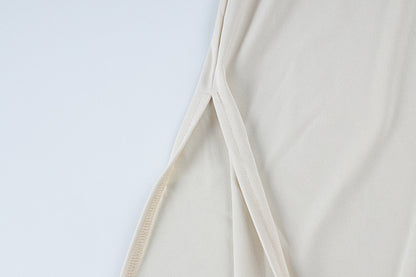 Womens One Shoulder Slit Dress in Slim Fit Silhouette | noémi