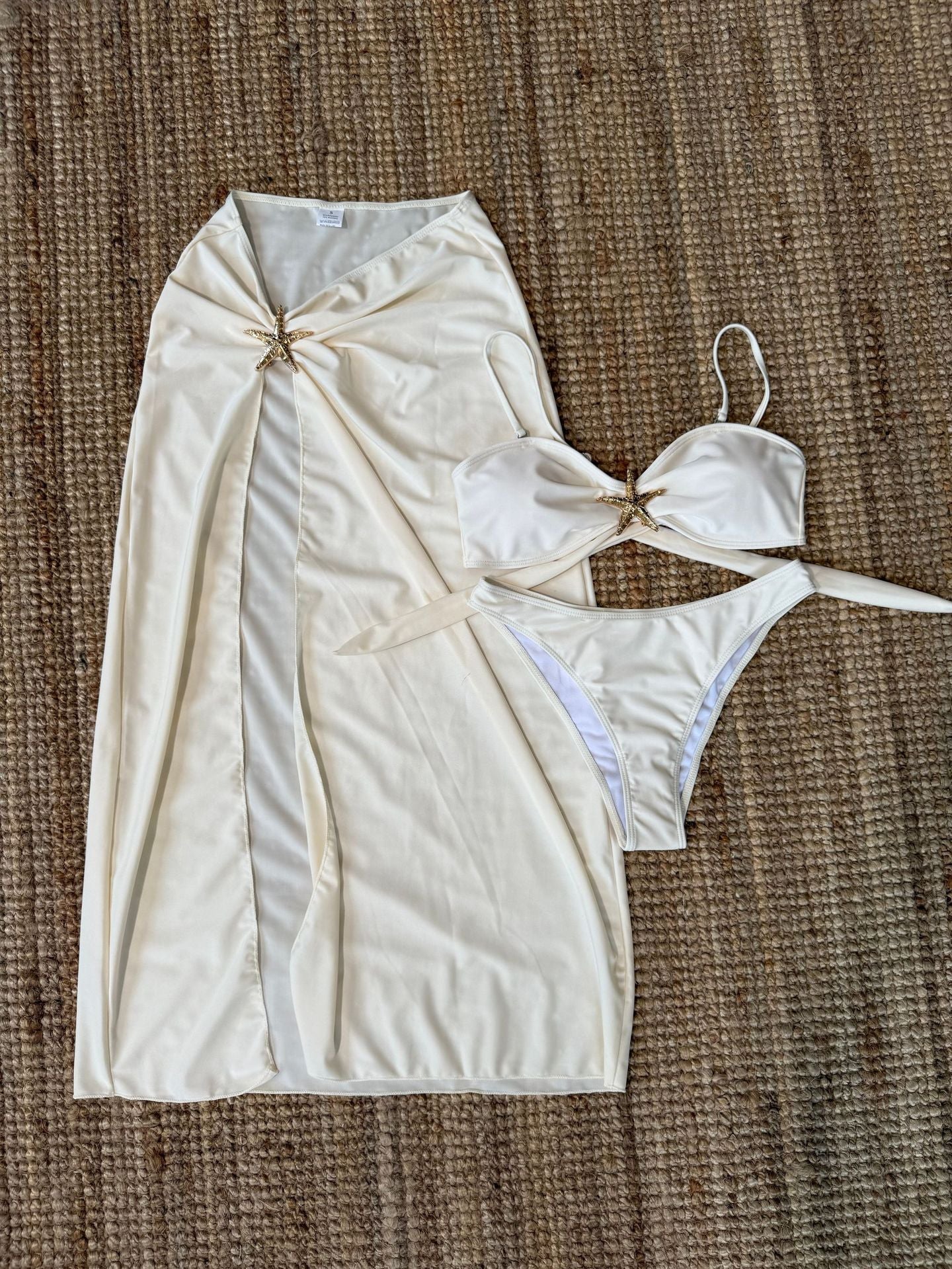 Mesh Long Skirt & Sexy Three Piece Bikini Set for Women | noémi