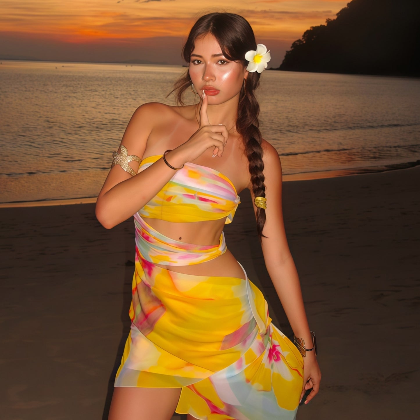 Off Shoulder Printed Tube Dress | noémi