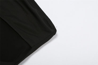 Strapless Sheer Panel Sheath Dress With Off Neckline | noémi