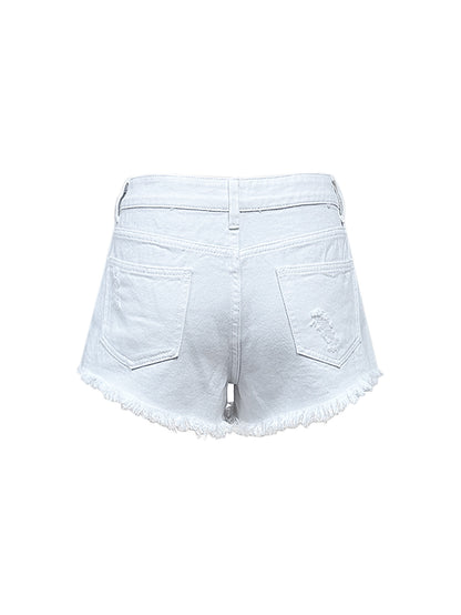 Slim Fit Women’s Vintage High Waist Denim Shorts | noémi
