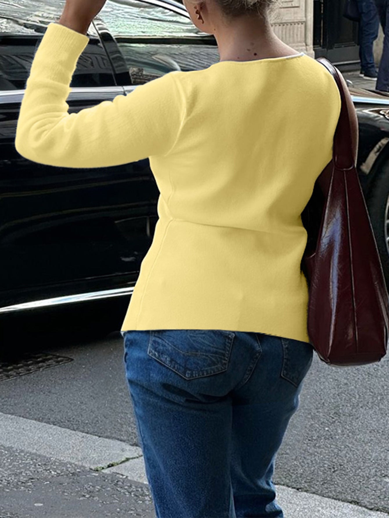 Woolen Button Up Cardigan | Long Sleeve Top for Women | noémi