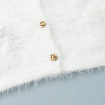 Long Sleeved Skirt | Cozy Button Up Cardigan & Midi Skirt | noémi