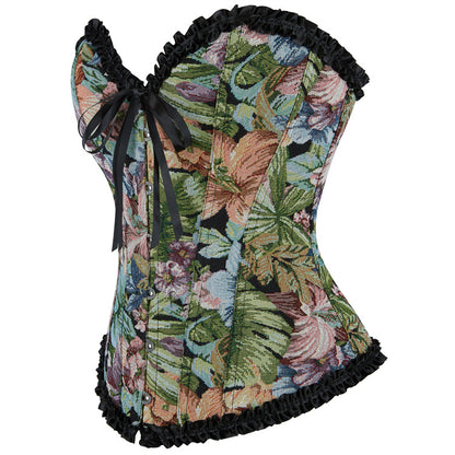 Lace Jacquard Floral Corset Top | Bustier  Push Up | Strapless Tube Top for Women | noémi