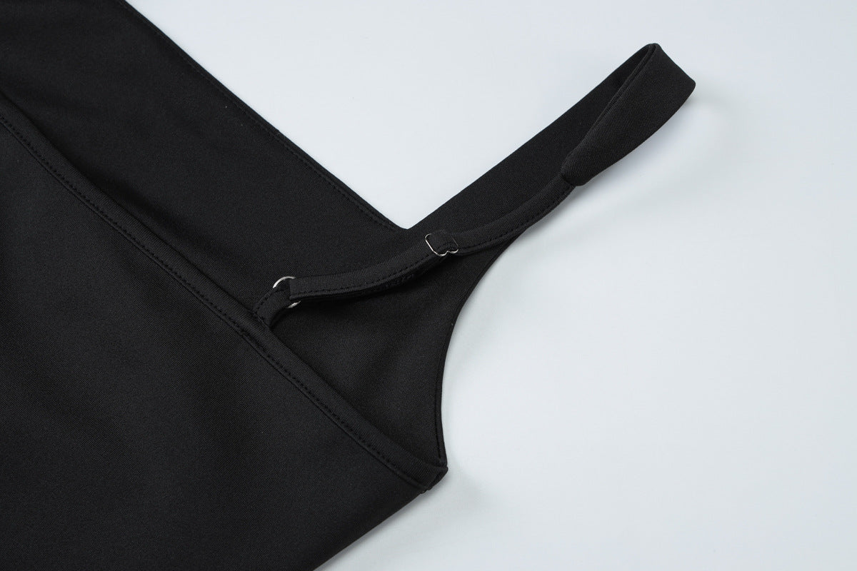 Strappy Backless Maxi Dress with High Slit | noémi