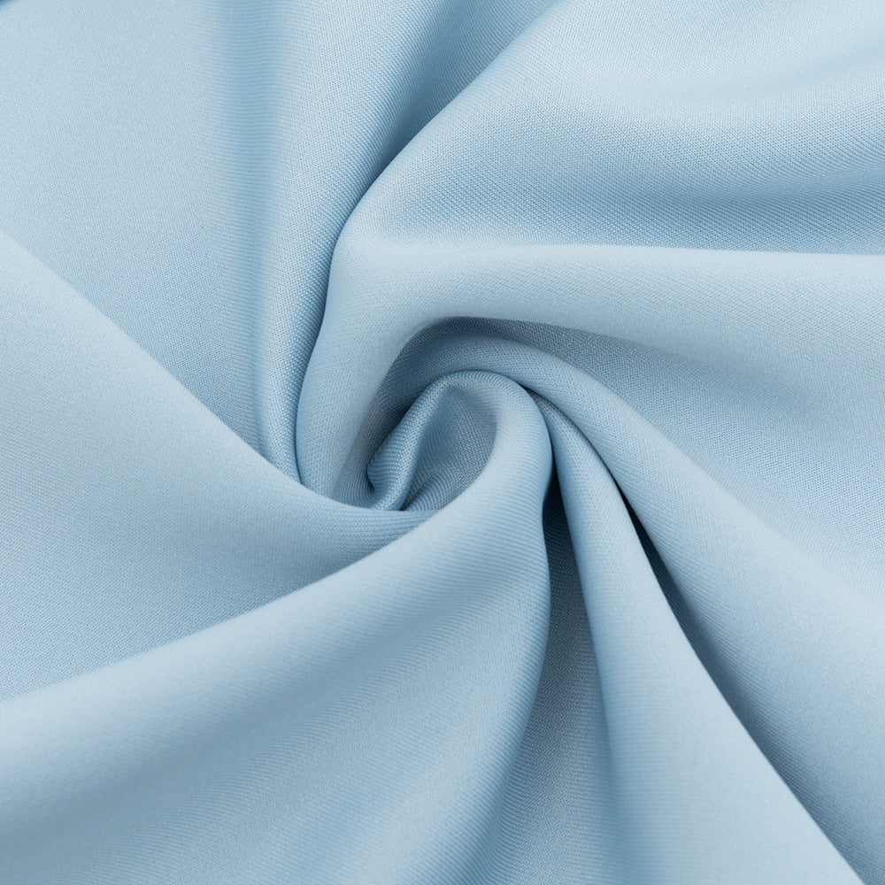 One Shoulder Sleeveless Dress with Side Slit and Lace Stitch Detail | noémi