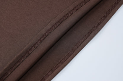 Turtleneck Long Sleeve Lace Up Slim Fit Maxi Dress | noémi