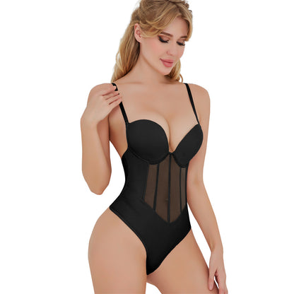 Detachable Strap One Piece Corset Waist and Hip Shaping Slimming Body Shaper | noémi
