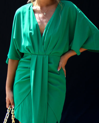 Hem Slim Fit Solid Color Dress | noémi